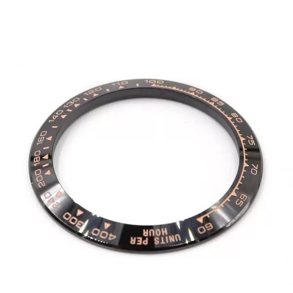 ROZC71X-6 Black & Rose Gold Ceramic Bezel for Rolex Daytona