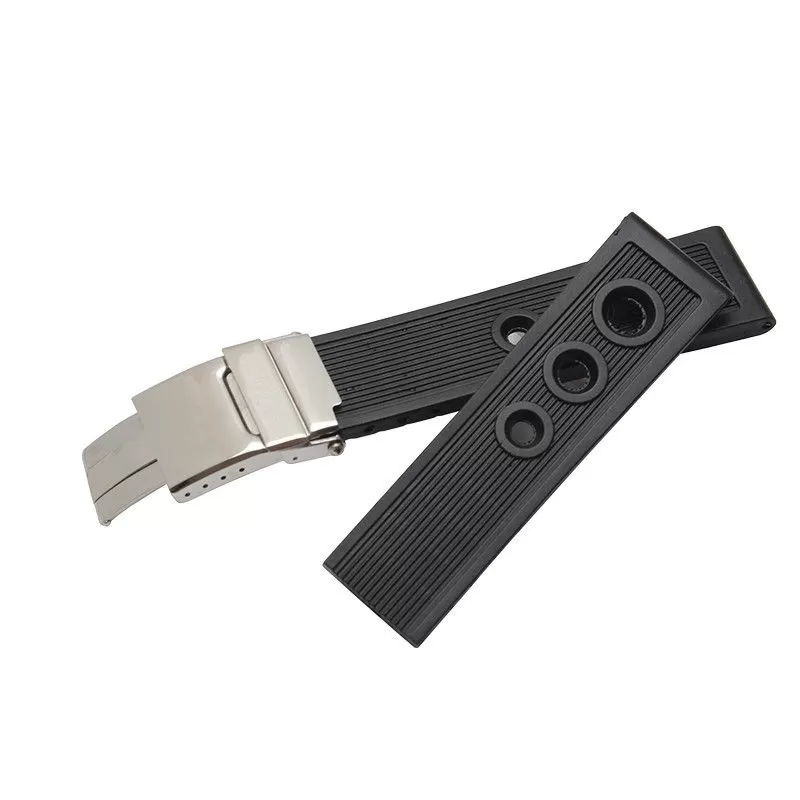 s-l1600 Black Rubber for Breitling Avenger, Chronomat, Super Ocean Heritage, Colt...