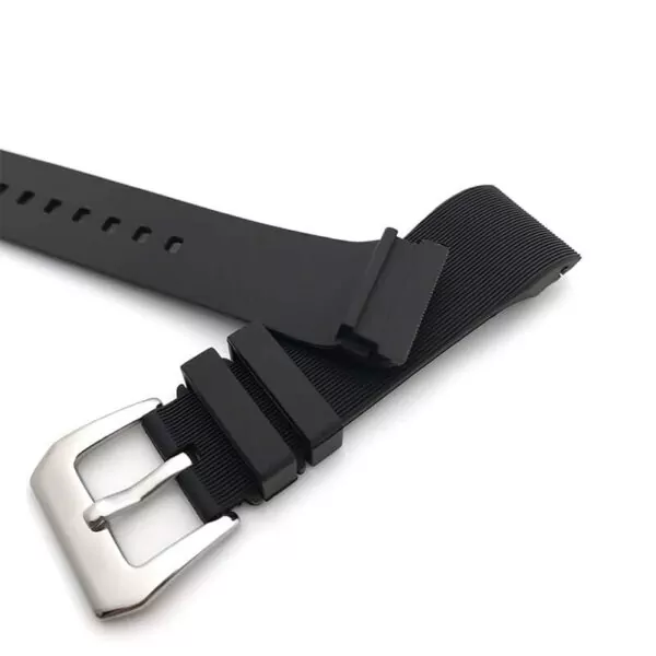 3_20mm-23mm-en-caoutchouc-Silicone-montre-sangle-mode-Sport-aiguille-boucle-montre-Bracelet-Pefert-pour-Santos Black Rubber for Cartier Santos M/XL With Buckle