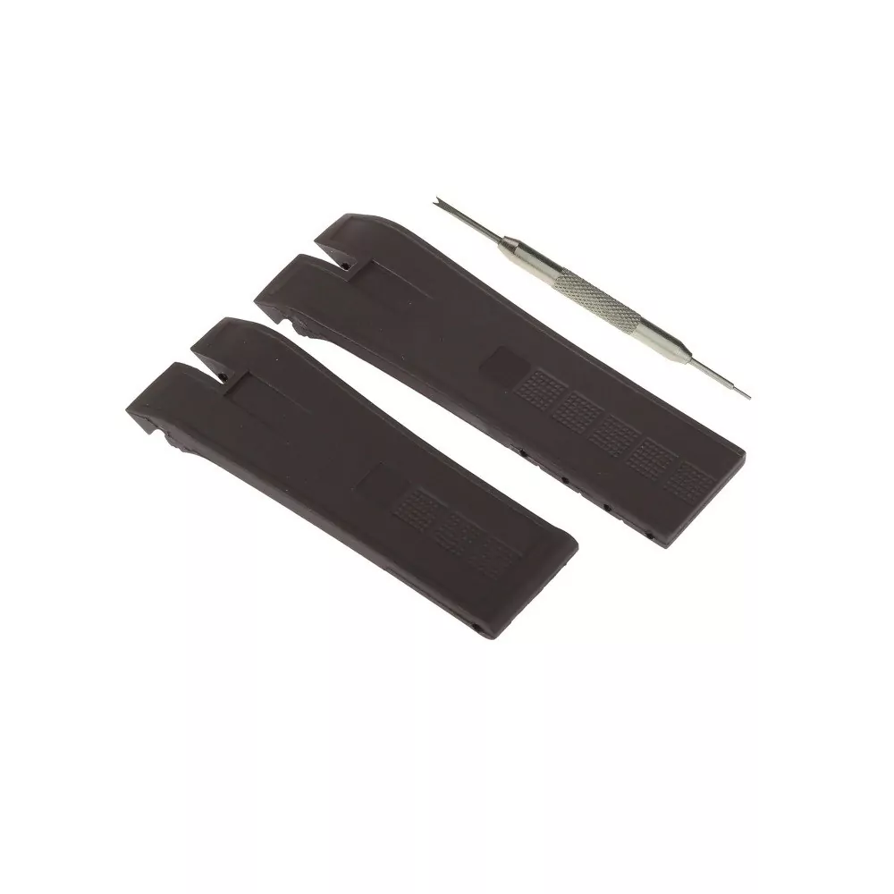Adapte-Pour-Roger-Dubuis-Excalibur-EX45-RDDBEX-26mm-Noir-Montre-Bande-Outil-0 Black Rubber Strap Band For Roger Dubuis EasyDiver 46mm