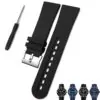 2_23mm-haute-qualit-en-caoutchouc-fluor-souple-bracelet-de-montre-remplacement-pour-Blancpain-cinquante-brasses-5000 Black Rubber Strap Bracelet for Blancpain Fifty Fathoms 23mm