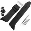 1_Bracelet-en-caoutchouc-de-haute-qualit-pour-la-s-rie-Adventure-H24655331-bracelet-de-montre-pour Black Rubber Strap Bracelet for Hamilton Ventura XXL