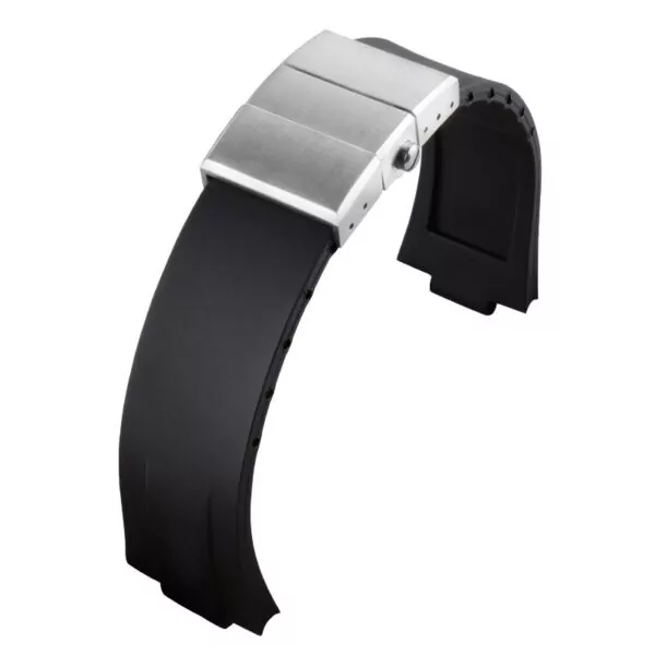 with buckle_racelet-de-montre-etanche-en-caoutchouc_variants-0 Black Rubber Strap Bracelet for Oris Aquis - 24x11mm