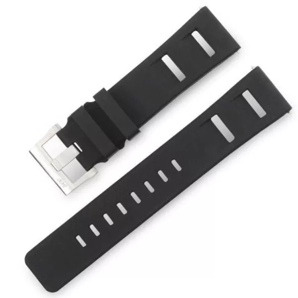 Bracelet-for-Blancpain-fifty-fathoms-500-Black-Rubber-band-23mm-WSilver-buckle-153338443584 Black Rubber Strap for Blancpain Fifty Fathoms 500