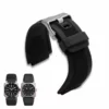 1_Silicone-tanche-avec-remplacement-noir-B-ell-Ross-B-ell-R-oss-BR01-BR03-bracelet-de copy Black Rubber Strap for BR01/BR03 Bell & Ross 33x24mm