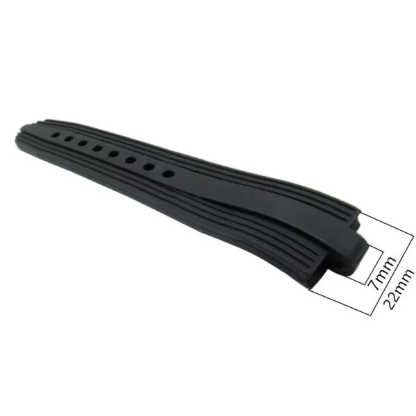 Diagono-Rubber-22mm-5 Black Rubber Strap for Bvlgari Diagono Scuba - 22mm x 7mm