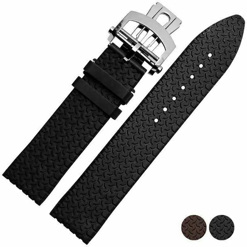 s-l1600 Black Rubber Strap for Chopard Mille Miglia Sports