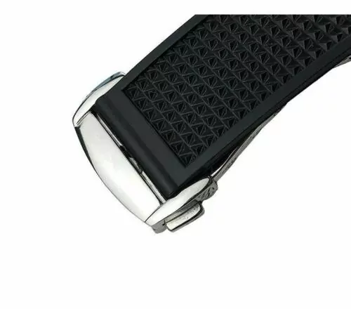 s-l500 Black Rubber Strap for Omega Speedmaster Racing Chronograph
