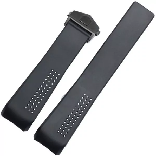 Black Rubber Strap for TAG Heuer Carrera Cal. 16 - 20,22mm