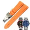 TDSRXi-18 Orange Rubber Strap for Tudor Black Bay, Pelagos, Heritage - 22mm