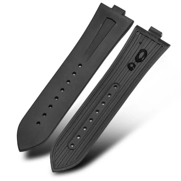 VCFR1L-21 Black Rubber Strap for Vacheron Constantin Overseas - 25mm