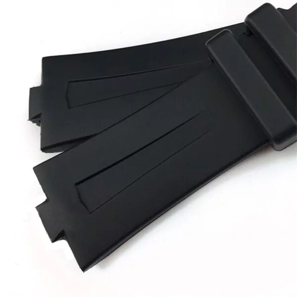 Bracelet-for-Vacheron-Constantin-overseas-Black-Rubber-band-25-x-85mm-WBuckle-153338443480-3 Black Rubber Strap for Vacheron Constantin Overseas - 25mm