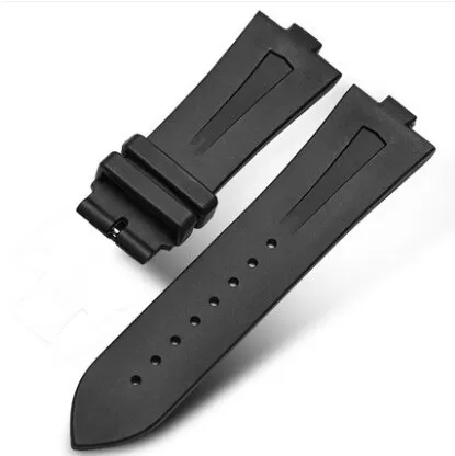Black Rubber Strap for Vacheron Constantin Overseas - 25mm