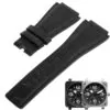 BRSP1S (1) Black Alligator Grain Leather Strap for Bell Ross BR01 & BR03