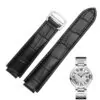 3_Bracelets-de-montre-en-cuir-v-ritable-de-couleur-de-qualit-boucle-de-d-ploiement-bracelet Black Strap Ballon Bleu Cartier In Crocodile/Leather Grain