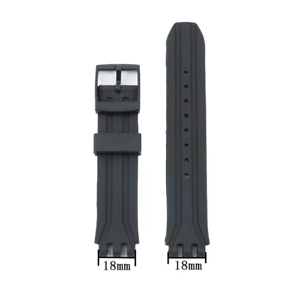 ontre-accessoires-boucle-ardillon-pour_main-1 Black Strap Band For Swatch Hero Mister Chrono 18mm In Silicon