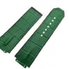 3_Marque-bleu-marron-vert-noir-29-19mm-avec-bracelet-de-montre-en-Silicone-bracelet-de-montre (1) - Copy Black Strap Band Hublot Big Bang King Power 29x19mm in Printed Crocodile Hornback Leather