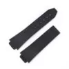 CARLYWET-23-15-5mm-Noir-tanche-Silicone-De-Rechange-En-Caoutchouc-Montre-Bracelet-de-Courroie-De Black Strap Band Hublot Big Bang Lady 21x15mm In Rubber