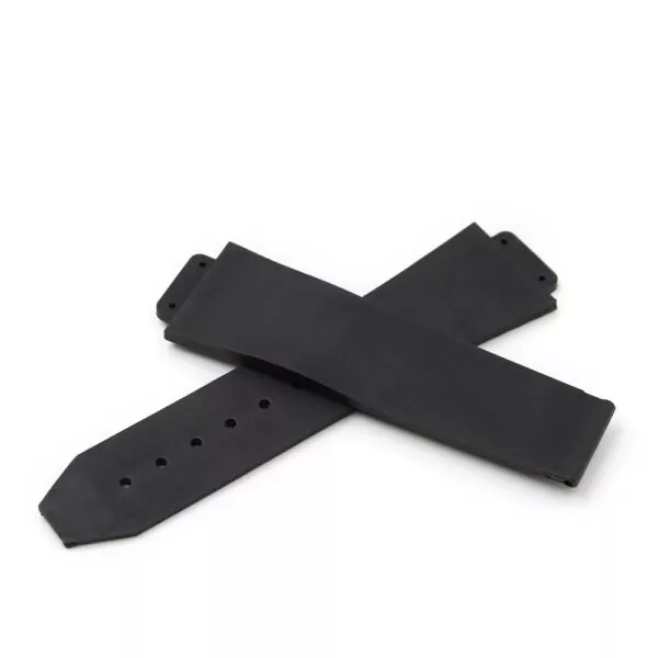 CARLYWET-23-15-5mm-Noir-tanche-Silicone-De-Rechange-En-Caoutchouc-Montre-Bracelet-de-Courroie-De-5 Black Strap Band Hublot Big Bang Lady 21x15mm In Rubber