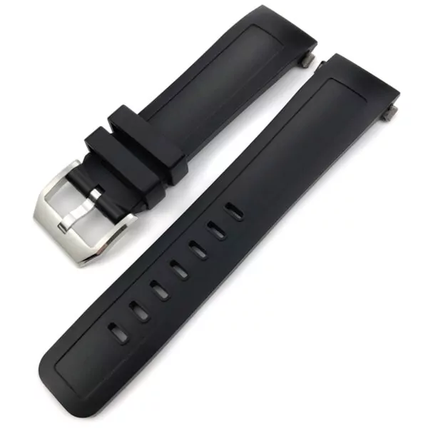 22mm-Rubber-strap-Aquatimer-2 Black Strap Band IWC Aquatimer 2000 In Rubber 22mm