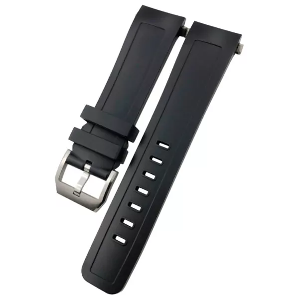 22mm-Rubber-strap-Aquatimer-5 Black Strap Band IWC Aquatimer 2000 In Rubber 22mm