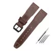 13_Bracelet-de-montre-en-cuir-v-ritable-pour-IWC-boucle-ardillon-tanche-22mm-bracelet-de-montre Brown Strap Band IWC Pilot Spitfire, Top Gun In Leather with White Stitching 21, 22mm