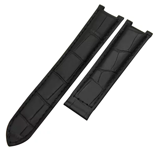 Black Strap Bracelet Cartier Pasha in Crocodile/Alligator Grain – 18,20,21,22mm - Image 4