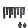 Mode-22mm-Silicone-et-Bracelet-En-Cuir-Pour-TAG-HEUER-S-rie-Unisexe-Qualit-Bande-Montre-0 Black Strap Bracelet for Carrera 45mm TAG Heuer Carrera - 22mm