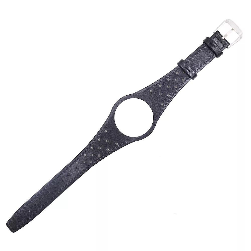Bracelet-de-montre-en-cuir-de-veau-véritable-rouge-bleu-marron-noir-kaki-5 Black Strap Bracelet for Omega Dynamic In Calf Leather