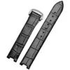 16_HTB1R.euXJzvK1RkSnfoq6zMwVXaE Black Strap Bracelet for Omega Ladymatic DeVille 16x8mm In Crocodile/Alligator Grain