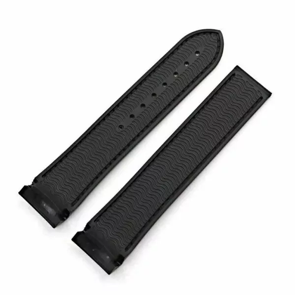 s-l1600 (1) Black & Blue Strap Bracelet for Omega Seamaster In Crocodile/Alligator & Rubber - 19,20,21,22mm