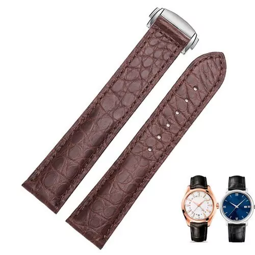 Brown Strap Bracelet Omega Speedmaster, Seamaster, Deville In Crocodile/Caïman - 18,19,20,22mm