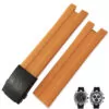 orange black_1-mm-caoutchouc-silicone-bracelet-de-mon_variants-1 Orange Strap Bracelet Tissot T076 In Rubber - 21mm