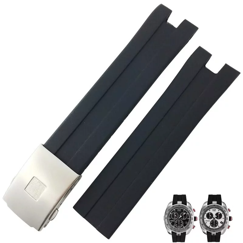 black silver_1-mm-caoutchouc-silicone-bracelet-de-mon_variants-0 Black Strap Bracelet Tissot T076 In Rubber - 21mm