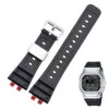 0_Accessoires-de-montre-Bracelet-en-caoutchouc-adapt-pour-G-SHOCK-carr-Casio-GMW-B5000-r-sine Black Strap Casio Atomic GMW-B5000 In Rubber - Silver