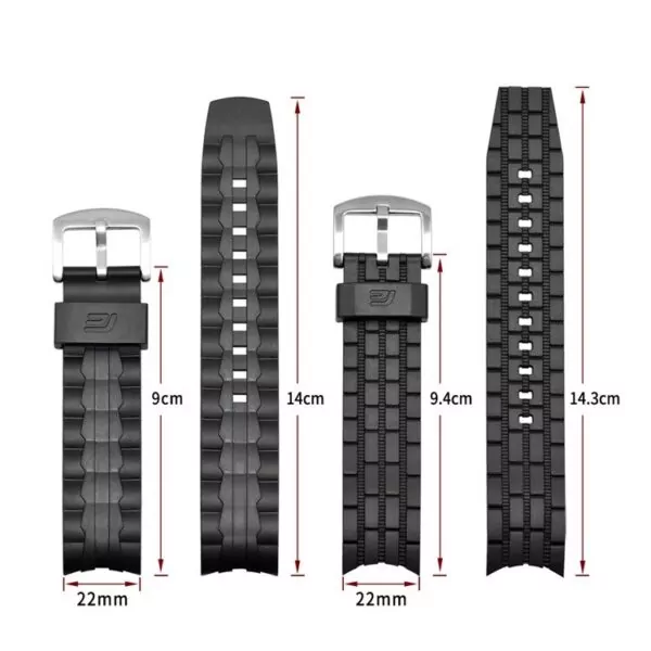 3_Bracelet-de-montre-costume-pour-Casio-Edifice-s-rie-bracelet-de-montre-EF-550-EF523-caoutchouc Black Strap Casio Edifice EF-523, EF-550 In Rubber - 22mm