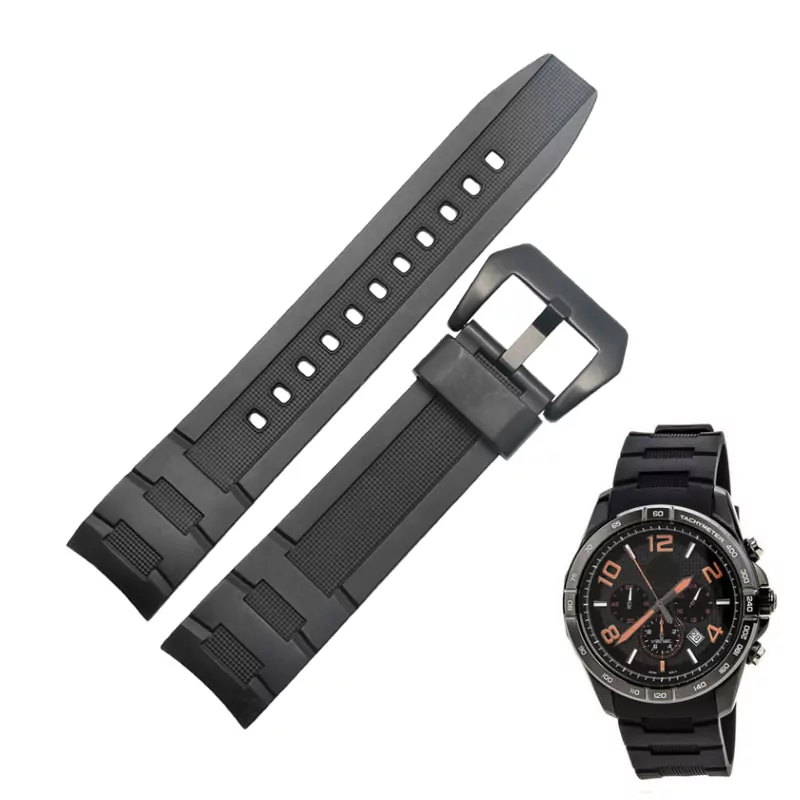 0_Bracelet-en-caoutchouc-de-silicone-bracelet-de-montre-en-r-sine-bracelet-bracelets-de-montre-pour Black Strap Casio Edifice EFR-516 In Rubber - 22mm