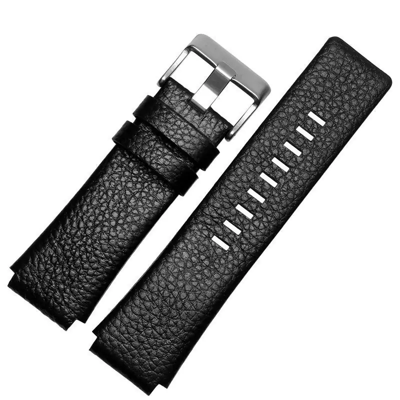 2_30mm-28mm-noir-nouveau-haute-qualit-bracelet-de-montre-hommes-sangle-pour-DZ1089-DZ1123-DZ1132-substitut Black Strap for Diesel DZ1089 DZ1123 DZ1132 In Leather - 28/18mm