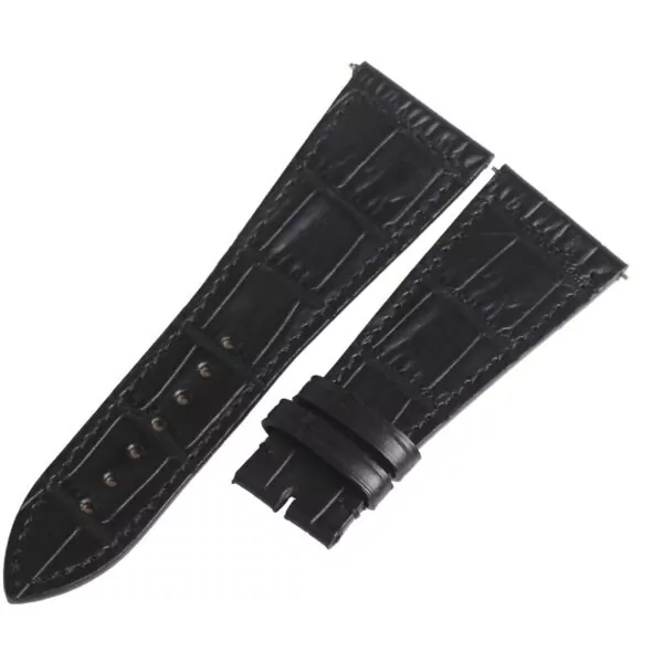 0_Bracelets-de-montre-WENTULA-pour-Franck-Muller-FM6000H Black Strap For Master Square Franck Muller In Alligator/Crocodile Grain