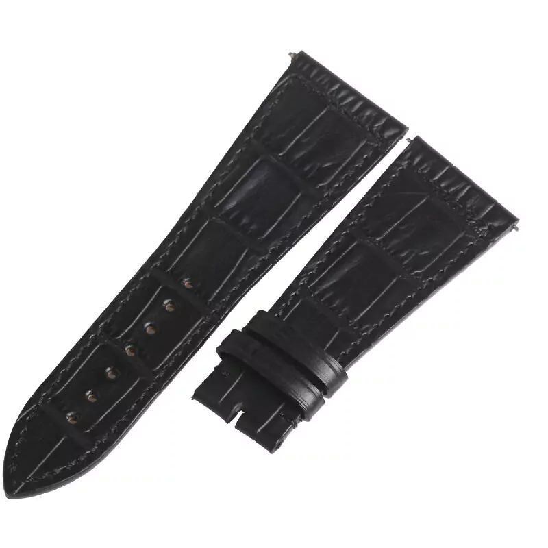 0_Bracelets-de-montre-WENTULA-pour-Franck-Muller-FM6000H Black Strap For Master Square Franck Muller In Alligator/Crocodile Grain
