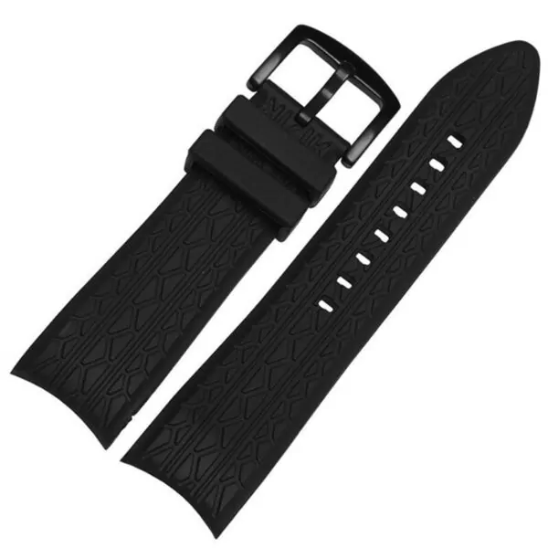 1_Bracelet-en-silicone-noir-haut-de-gamme-24mm-pour-bracelet-Porsche-design-p6612-bracelet-de-montre (1) Black Strap For P6612 Porsche Design 24mm In Rubber