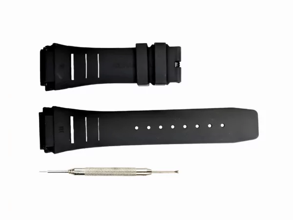 Richard Mille 02 copy Black Strap for Richard Mille 26/21mm In Rubber Spring Bars System