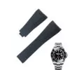 Black no clasp_racelet-de-montre-en-caoutchouc-silicon_variants-0 copy Black Strap for Rolex Sea-Dweller 126600 in Rubber - 22mm