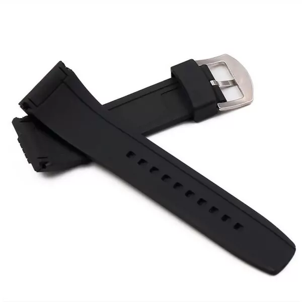5_Bracelet-en-Silicone-montre-pour-hommes-accessoires-boucle-ardillon-26mm-pour-SeikoVELATURA-s-rie-sports-de Black Strap for Seiko Velatura 26mm In Rubber