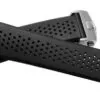 THSR1X2-8 Black Strap for TAG Heuer Carrera In Perforated Rubber - 22,24mm