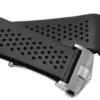 THSR1X2-4 Black Strap for TAG Heuer Carrera In Perforated Rubber - 22,24mm