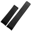 THSR1X2-1 Black Strap for TAG Heuer Carrera In Perforated Rubber - 22,24mm