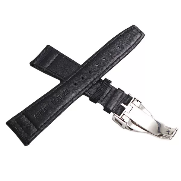 Nylon-Waterproof-Strap-Brand-Bracelet-Tudor-pelagos-blackbay-with-folding-clasp-5 Black Strap for Tudor Black Bay, Pelagos in Nylon - 20,21,22mm