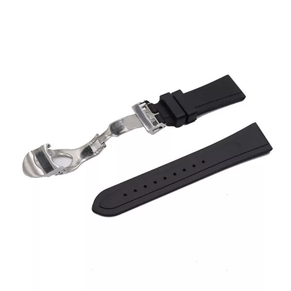 5_Bracelet-de-montre-de-remplacement-en-caoutchouc-de-Silicone-imperm-able-noir-Rolamy-22mm-bracelet-avec Black Strap for Tudor Black Bay, Pelagos in Rubber - 20,22mm