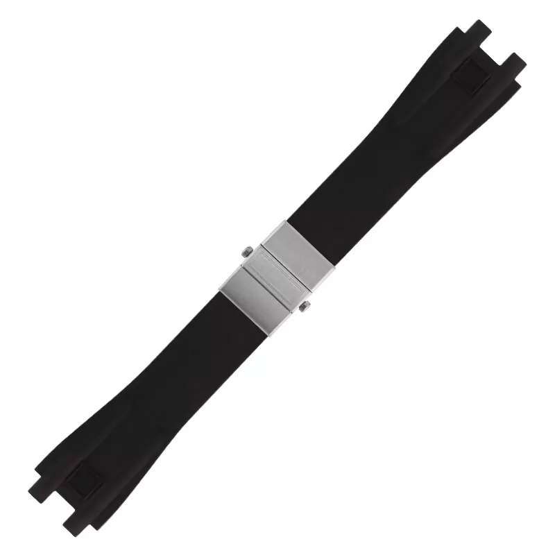 5_Accessoires-de-montre-bracelet-en-silicone-26mm-pour-ath-nes-Ulysse-Nardin-montre-s-rie-double Black Rubber Strap for Ulysse Nardin Executive Dual Time 243 - Steel